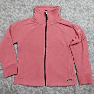 Calvin Klein Performance Sweater Petite Medium PM Pink Full Zip Mock Neck Jacket